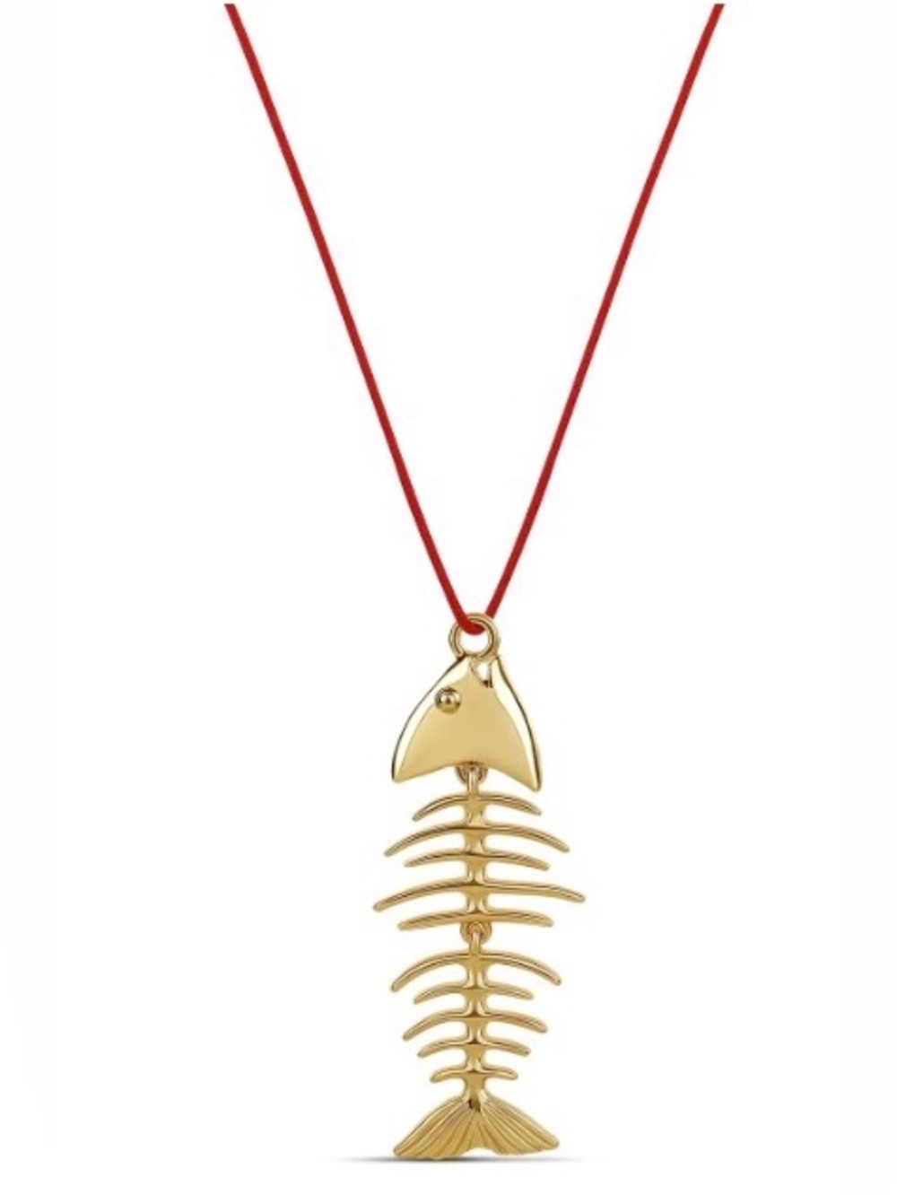 Mayamar Lucky  Fishbone Adjustable Necklace in Gold